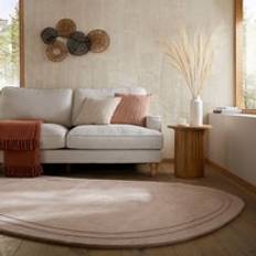 The Edited Life Curve Wool Luxury Shaped Rug - Curve Pebble