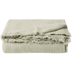 Grön överkast hemtextil Åhléns Home Överkast Muslin 240x240 cm Grön Sängöverkast (240x240cm)