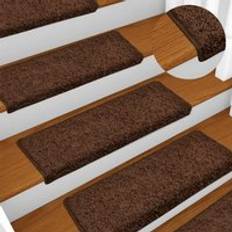 Stair Carpets on sale Berkfield Home Carpet Stair Treads 15 Pcs 65x21x4 cm Brown