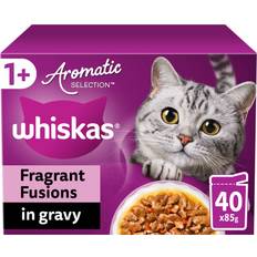 Whiskas 1+ Cat Pouches Aromatic Fusion In Gravy 40X85G