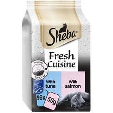 Pets Sheba 96 x 50G Fresh & Fine Adult Wet Cat Food Pouches