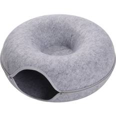Pets H&O Direct 2ft Light Grey Round Cat Bed