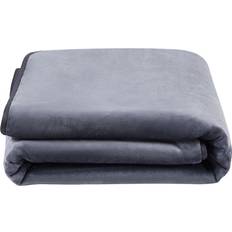 H&O Direct Double Sided Flannel Sherpa Pet Blanket 200 x 150 cm - Grey