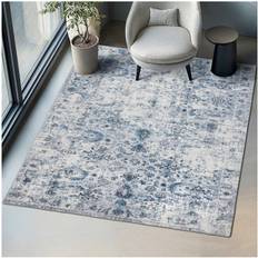 tectake Matta Amara Kort Lugg 200 x 274 cm Blå