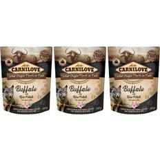 Pets Carnilove Dog Pouch Buffalo With Rose Petals 300G Set of 3