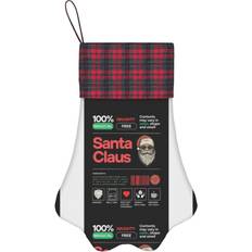 Pets Famgem Paw Christmas Stockings Buffalo Tartan Plaid for Cats Dogs