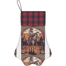 Pets Famgem Paw Christmas Stockings Buffalo Tartan Plaid for Cats Dogs