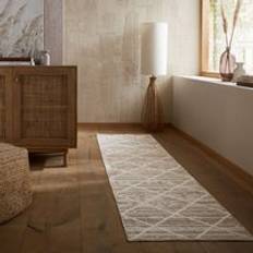 The Edited Life Diamond Tuft Textured Washable Runner - Natural