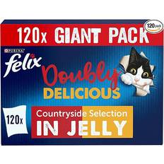 Felix Doubly Delicious Meat Cat Food 120x100g