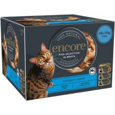 Encore 100% Natural Wet Cat Food Tins Fish Selection 48 x 70 cm