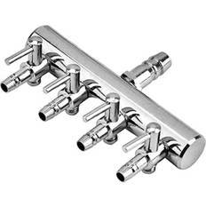 Valve Aquarium Air Control Metal Stainless Steel 4 Heads