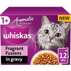 Whiskas in gravy Whiskas 1+ Cat Pouches Aromatic Fusion In Gravy 12X85G