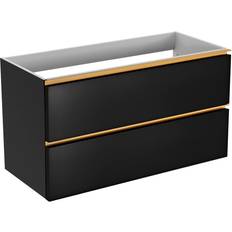 Hill Ceramic Tvättställsskåp Gold Luna 120 cm