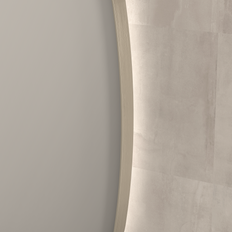 Aluminium Badeværelsesspejle Sanibell SP30 Spejl 120 x 80 cm På Børstet Rustfri Stål Aluramme