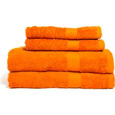 Queen Anne Askersund Frottéset Med Logotyp Orange Handduk Orange