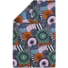 Marimekko Siirtolapuutarha 240x220 cm White/Dark Blue/Orange Påslakan