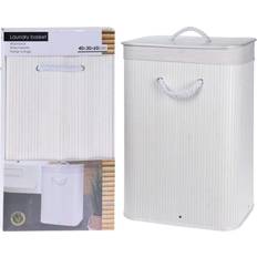 Bathroom Solutions Foldable Laundry Basket White