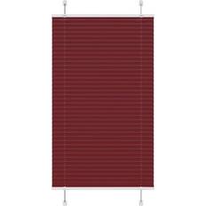 Röda Plisségardiner vidaXL Plisserad Persienn Bordeaux Röd 70x100 cm Tyg Bredd 69,4 cm