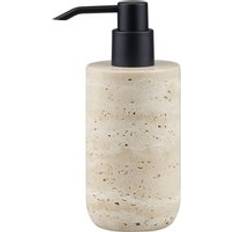 Badrumstillbehör Mette Ditmer Travertine Tvålpump 17.5 cm Linen Beige
