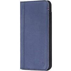 Decoded Folio Case Aus Vollnarbenleder Elastischer Verschluss Für iPhone 7+ 8+ Blau
