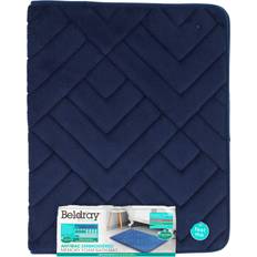 Navy Antibacterial Memory Foam Bath Mat