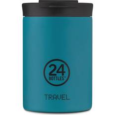 24 Bottles Borraccia Personalizzata 350 ml Blu Personalizzabile Bicchiere da viaggio 35cl