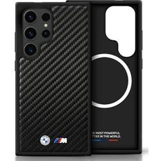BMW Samsung Galaxy S25 Ultra Mobilskal MagSafe Läder Carbon Svart