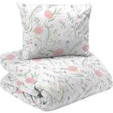 Redlunds Amelia Rosa Blommor Bäddset Enkeltäcke 150x210 Påslakan Rosa (210x150cm)