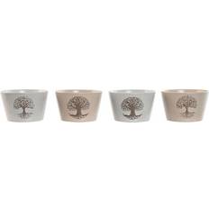 Set med 4 Vita Beige Stengods 570 ml 13 x 13 x 8 cm