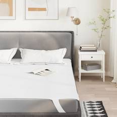 Polyester Mattress Covers vidaXL Protector White 100x220 cm Waterproof Mattress Cover White