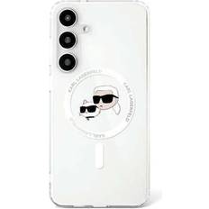 Karl Lagerfeld Handyhülle Galaxy S25 Kunststoff Transparent Magsafe Figuren Weiß