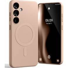 Mercury Galaxy S24 FE Mobilskal MagSafe Semi-Silikon Rosa Sand