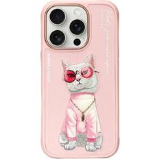 iPhone 16 Pro 6.3 Pink Glasses Cool Cat