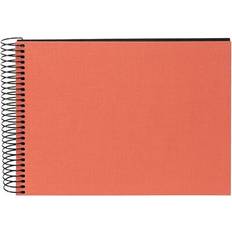 Goldbuch Fotoalbum Goldbuch Spiralalbum Bella Vista 24x17 40 Schwarze Seiten Lachs