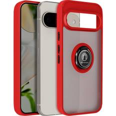 Google Pixel 9 Pro Mobile Phone Cases Avizar Kickstand Ring Case Pixel 9 Pro Red