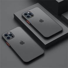 Shockproof Armor Matte Case for iPhone 16 15 14 13 12 11 Pro Max Xr X S 6 7 8 Plus Se Mini Luxury Silicon Bumper Clear Hard Pc Cover Capa