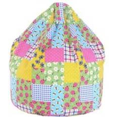 Cotton Sitting Furniture Bean Lazy Cotton Patchwork Ladybird Bag Small