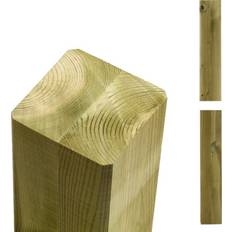 Trä Stängselstolpar Plus Omlimmad Stolpe 9x9x98 cm Tryckimpregnerad 90cm