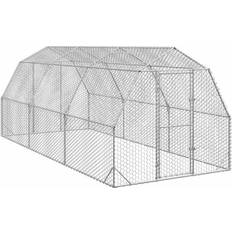 vidaXL Hönsgård 2,5x6x2,25 m Galvaniserat Stål