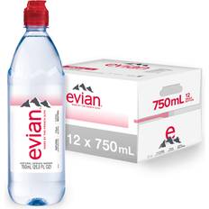 Evian Natural Mineral Water 75cl Bottle Pack of 12