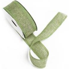 Gift Wrap Ribbons Ancient Wisdom Natural Texture Ribbon 38mm x 20m Moss