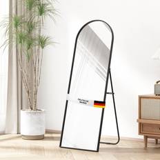 Spiegel Albatros Ganzkörperspiegel 150 x 50 cm Schwarz Bodenspiegel 50x150cm