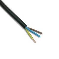 Zexum 0.75mm 3 Core Black Cable Flexible 5 Meter