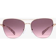Solglasögon Michael Kors MK1163 Guldiga Solglasögon Metall Rosa Brun Fyrkantig - Dorado Beach