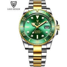 Lige 2021 New Watch Men Automatic Mechanical Tourbillon Clock
