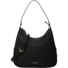 Väskor Twinset Crochet Hobo Bag with T Buckle - Black