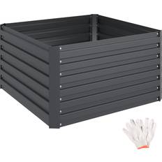 tectake Hochbeet Blomma 100x100x56 cm Anthrazit