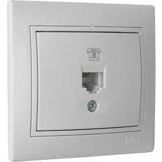 Materiales de Instalación Eléctrica Solera Toma Teléfono RJ11 Monobloc 83 x 81 cm