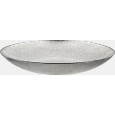 Silver Bowls Aura 16 Inch Centerpiece - Grey Bowl