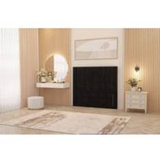 Somnior Alexas 54 Floor Standing Plush Velvet - Black - Super King Headboard
